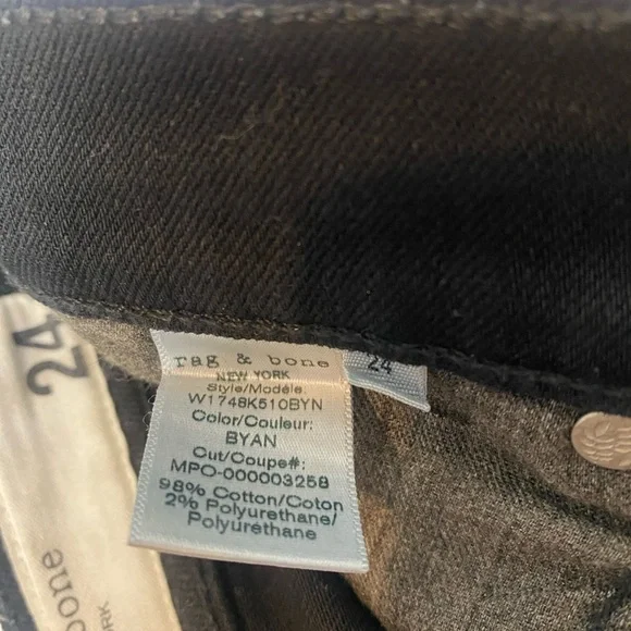 rag & bone‎ Nina High-Rise Stove Pipe - Byan Size 24